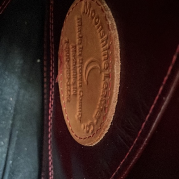 Leather handbag, large shoulder bag! Very Unique!! - Picture 14 of 15